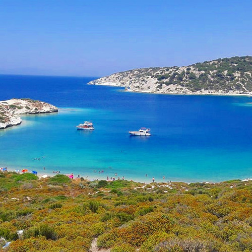 Foça koyları tekne gezisi